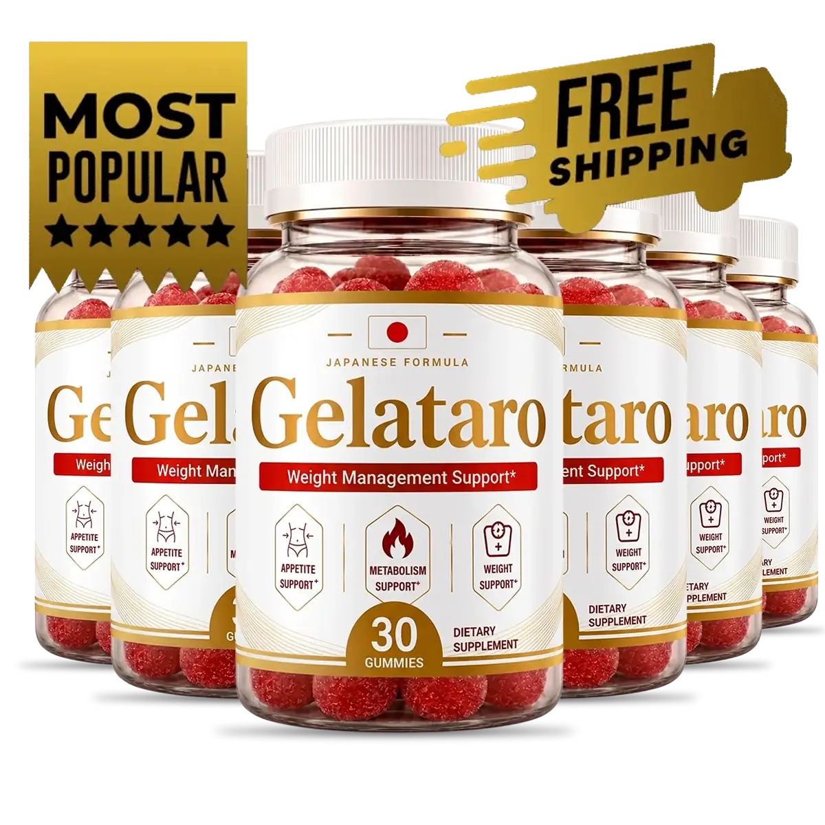 Gelataro 6 bottle package, a 180 day supply with free US shipping